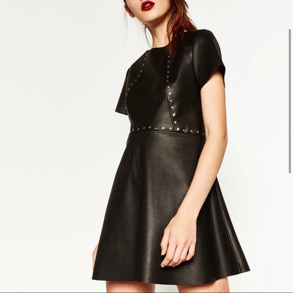 zara studded dress